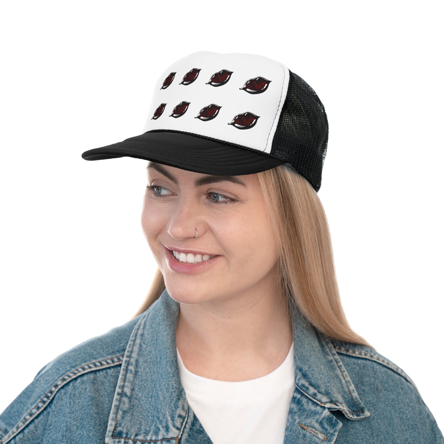 'No Thanks' Kiss Trucker Hat