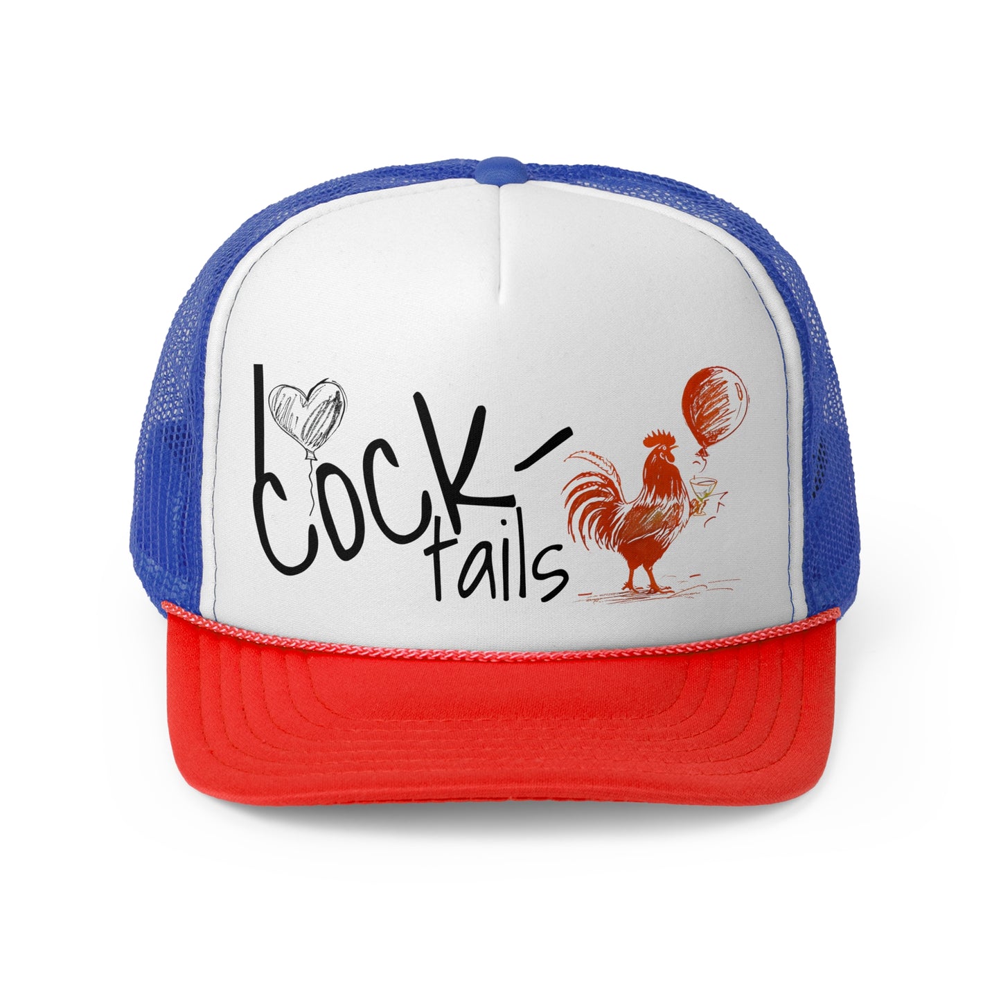 I Love Cocktails Trucker Cap - Fun and Whimsical Hat for Party Lovers