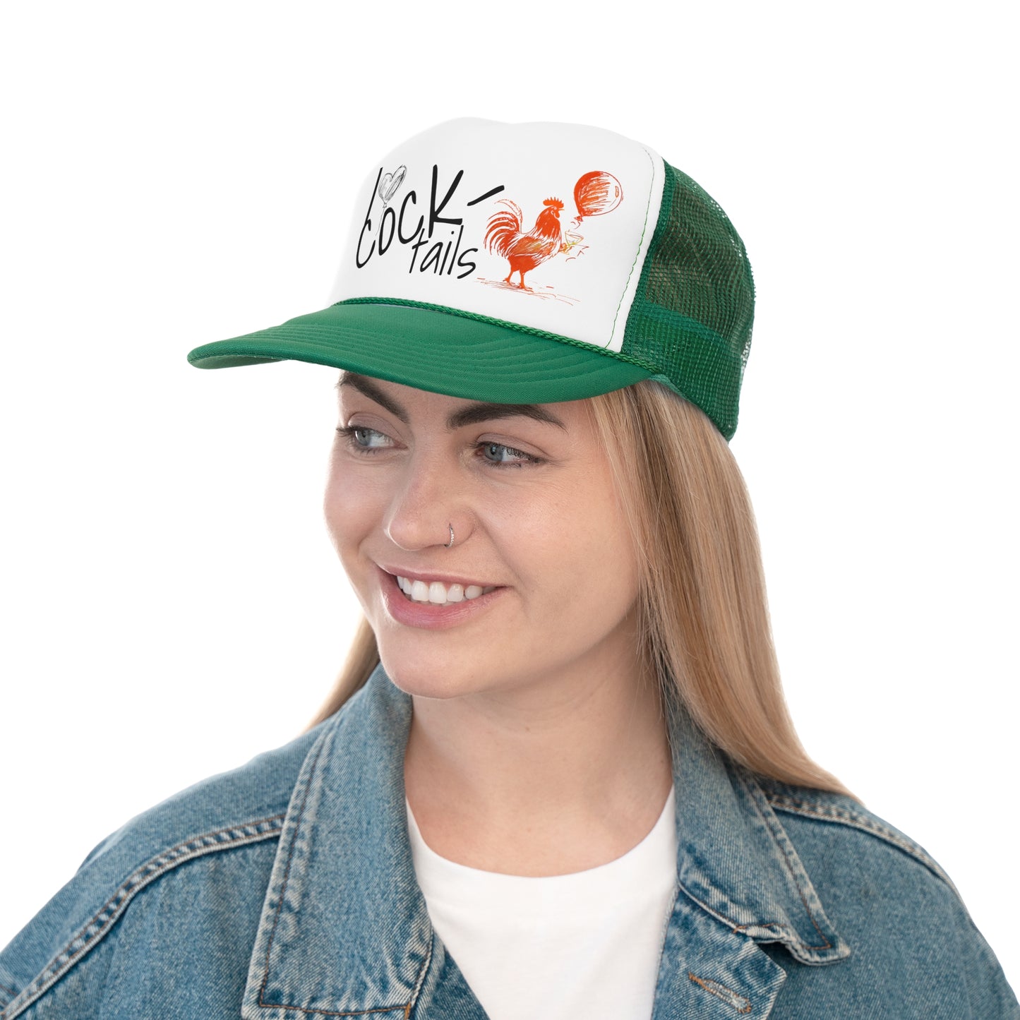 I Love Cocktails Trucker Cap - Fun and Whimsical Hat for Party Lovers